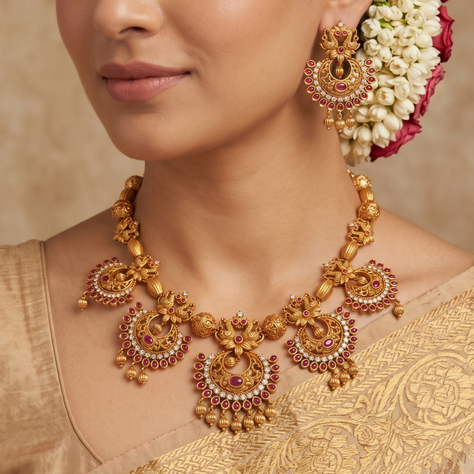 Aarini Antique Necklace Set
