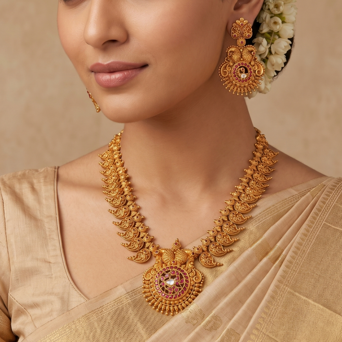 Aadtri Antique Necklace Set
