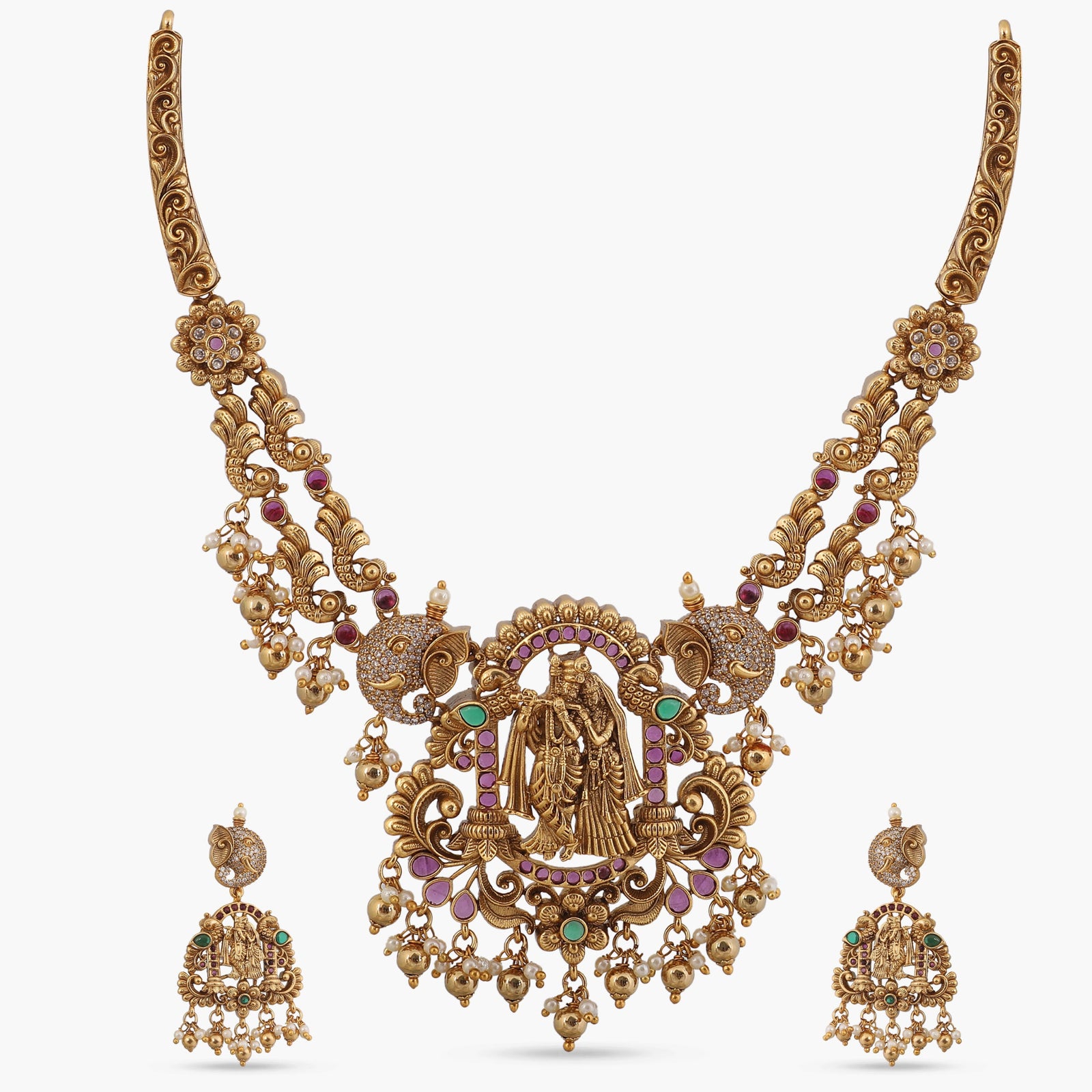 Radhika Antique Necklace Set