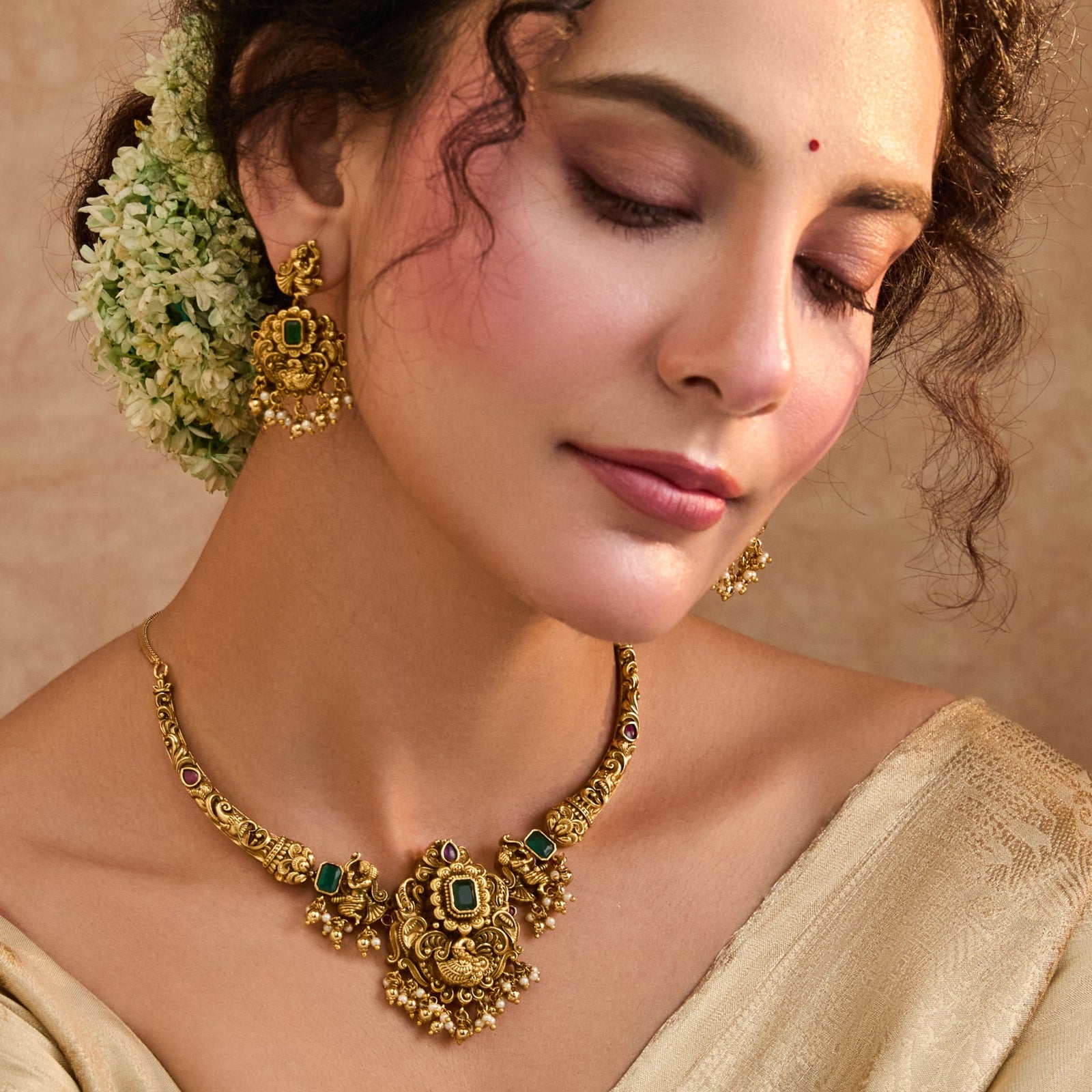 Lavanya Antique Necklace Set