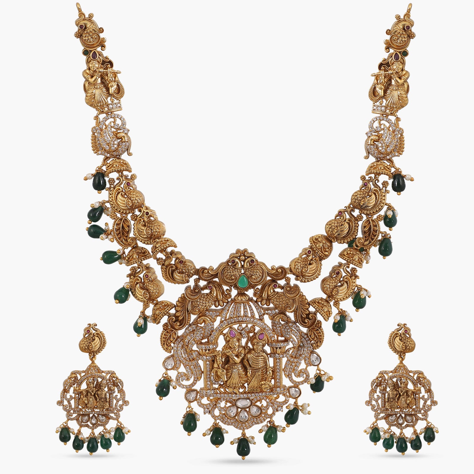 Radhika Antique Short Necklace Set