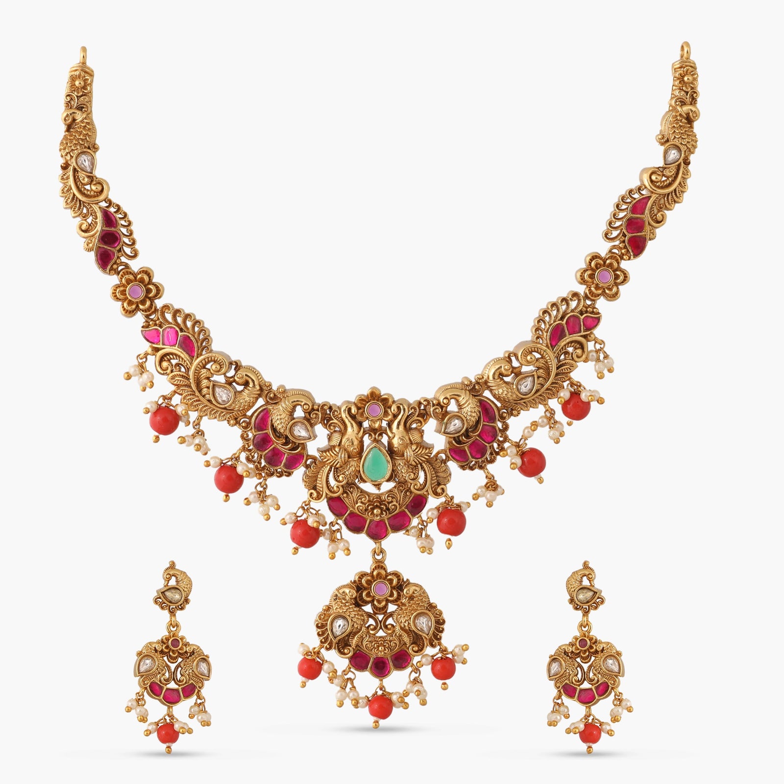 Neelambari Antique Necklace Set