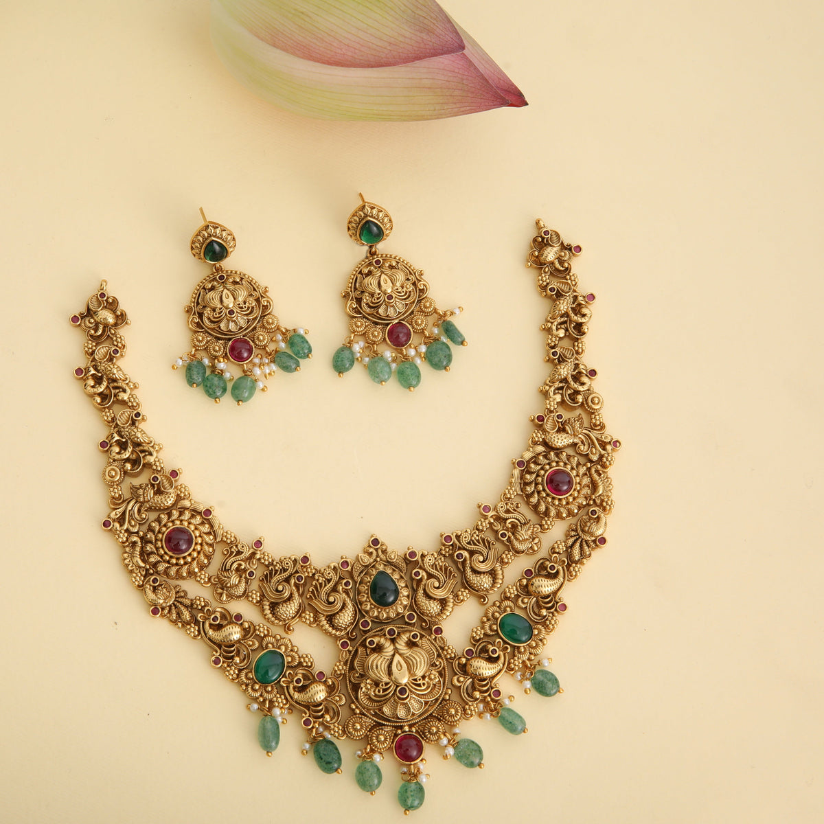 Mayura Layered Antique Necklace Set