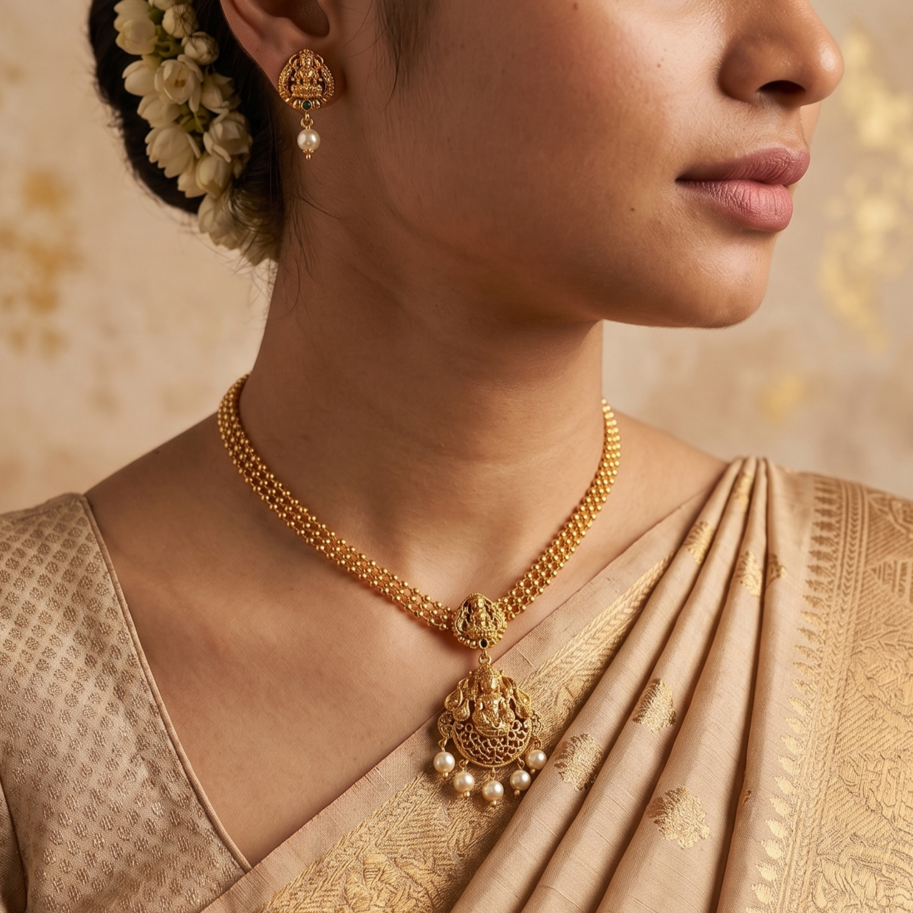 Shriya Antique Necklace Set