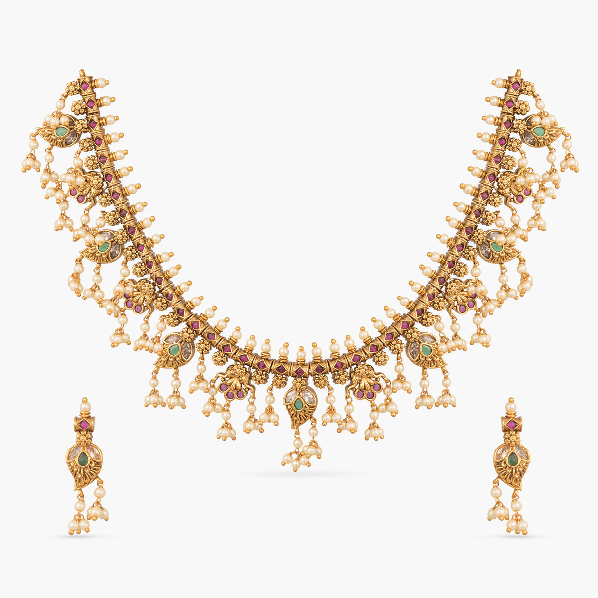 Triveni Antique Necklace Set