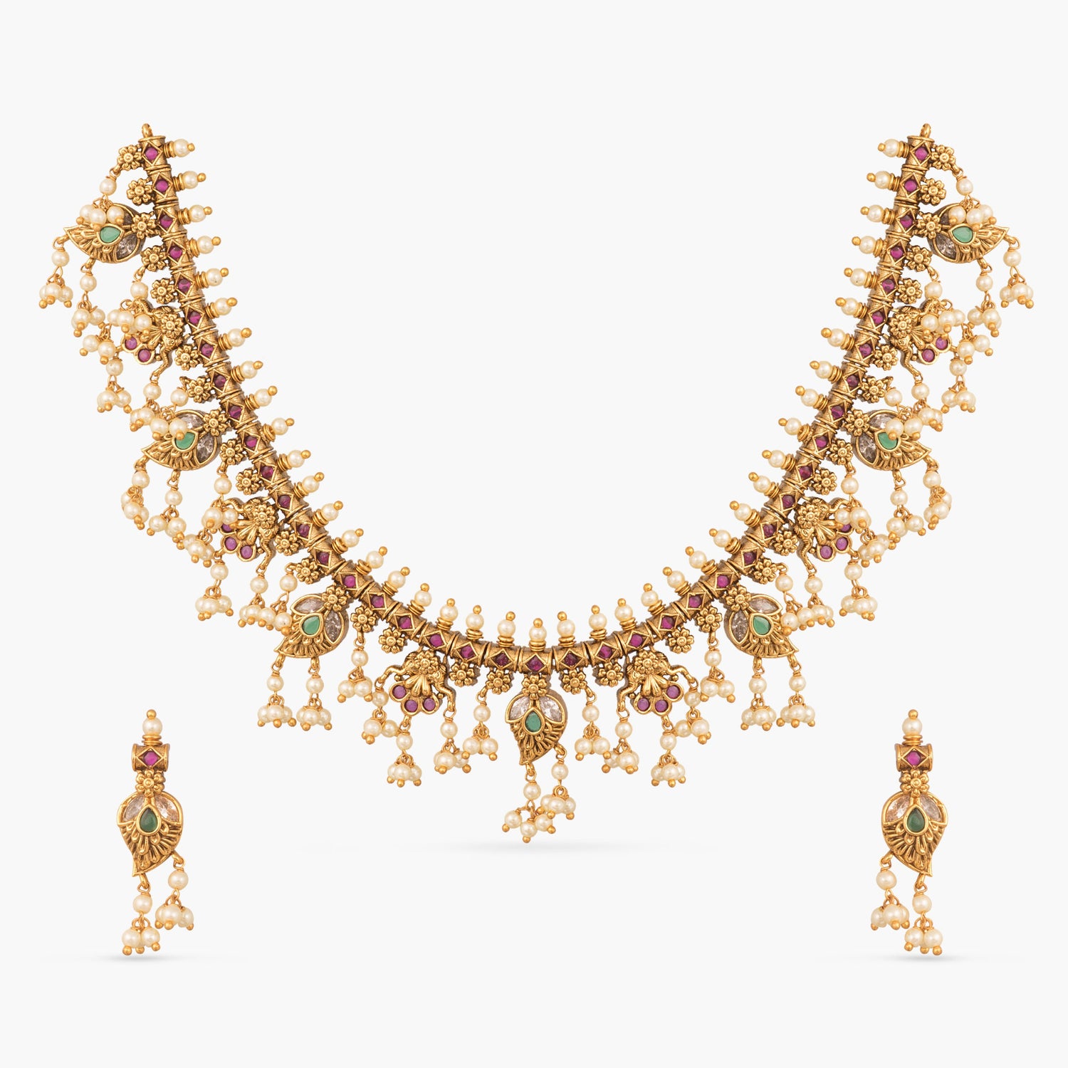 Triveni Antique Necklace Set