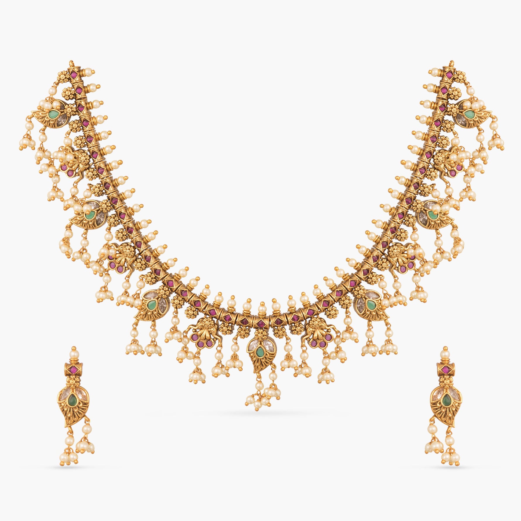 Triveni Antique Necklace Set