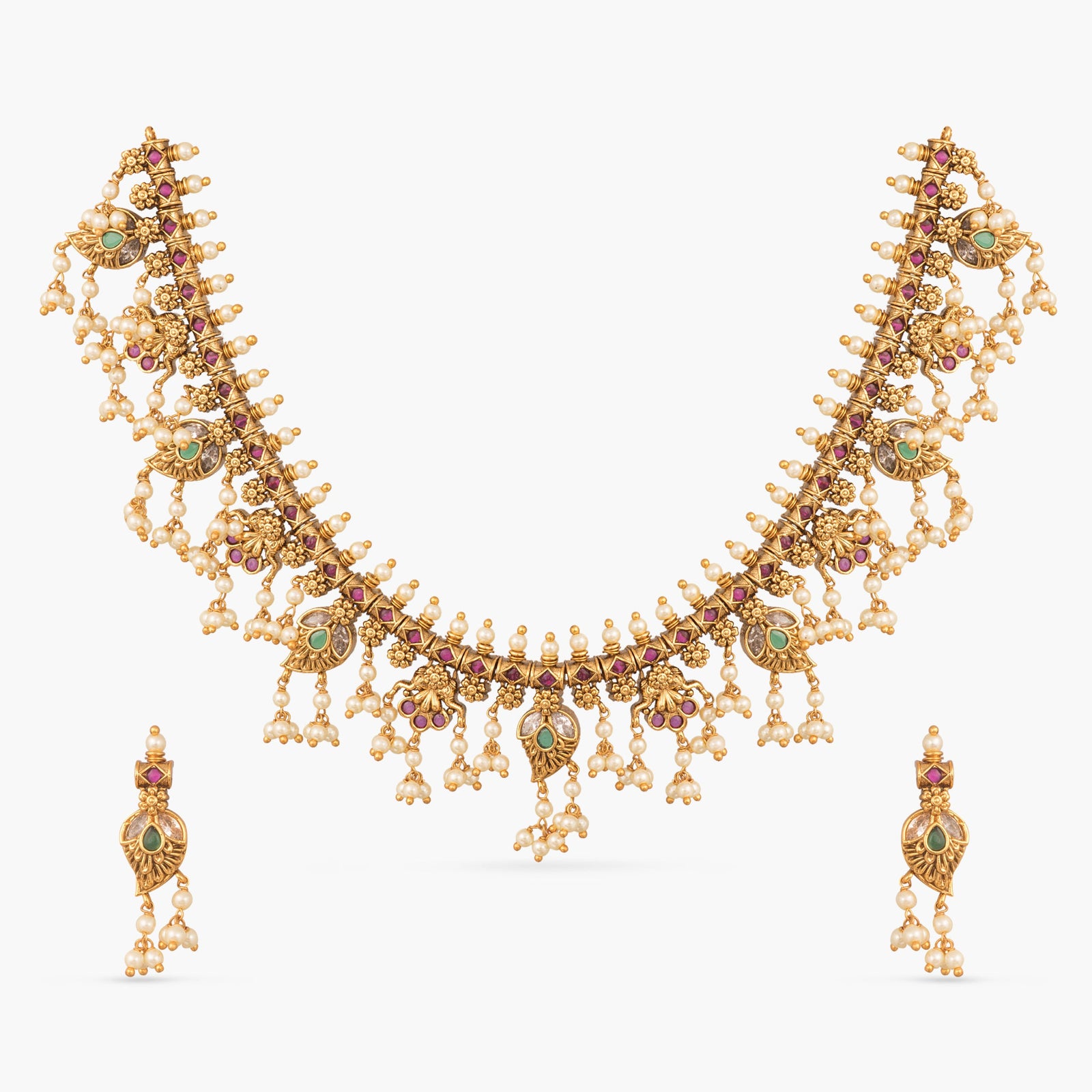 Triveni Antique Necklace Set