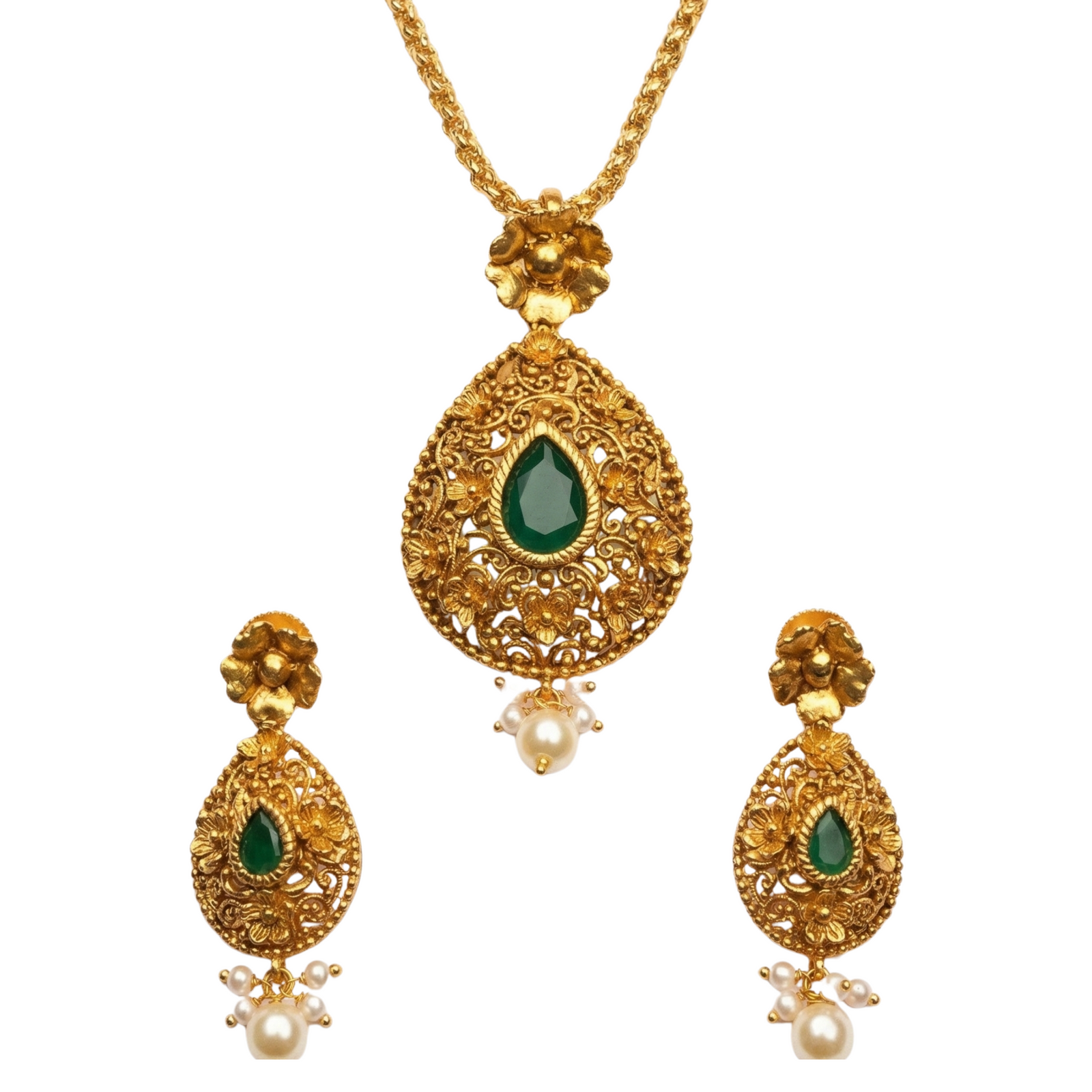 Tina Antique Pendant Set
