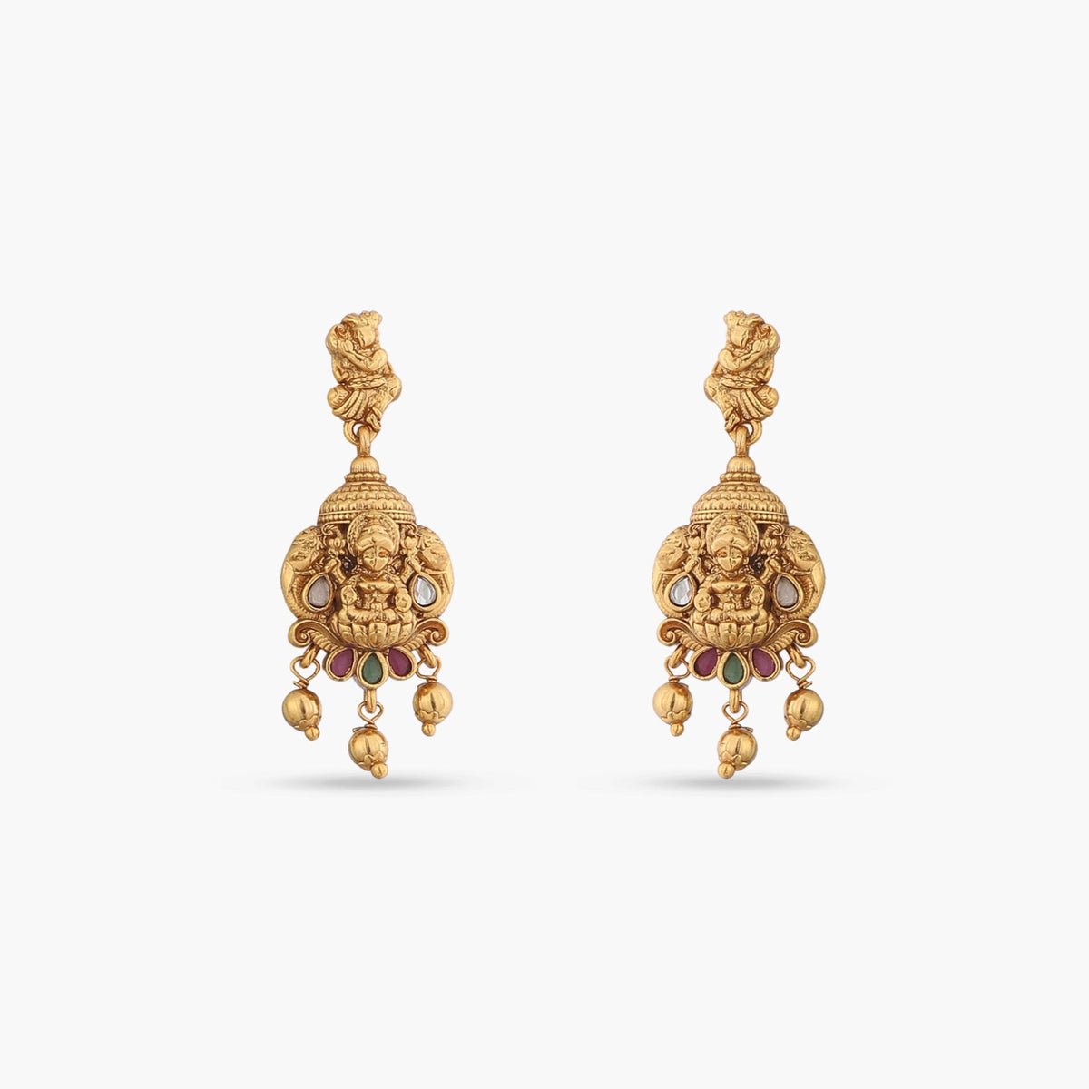 Oindrila Antique Black Beads Pendant Set