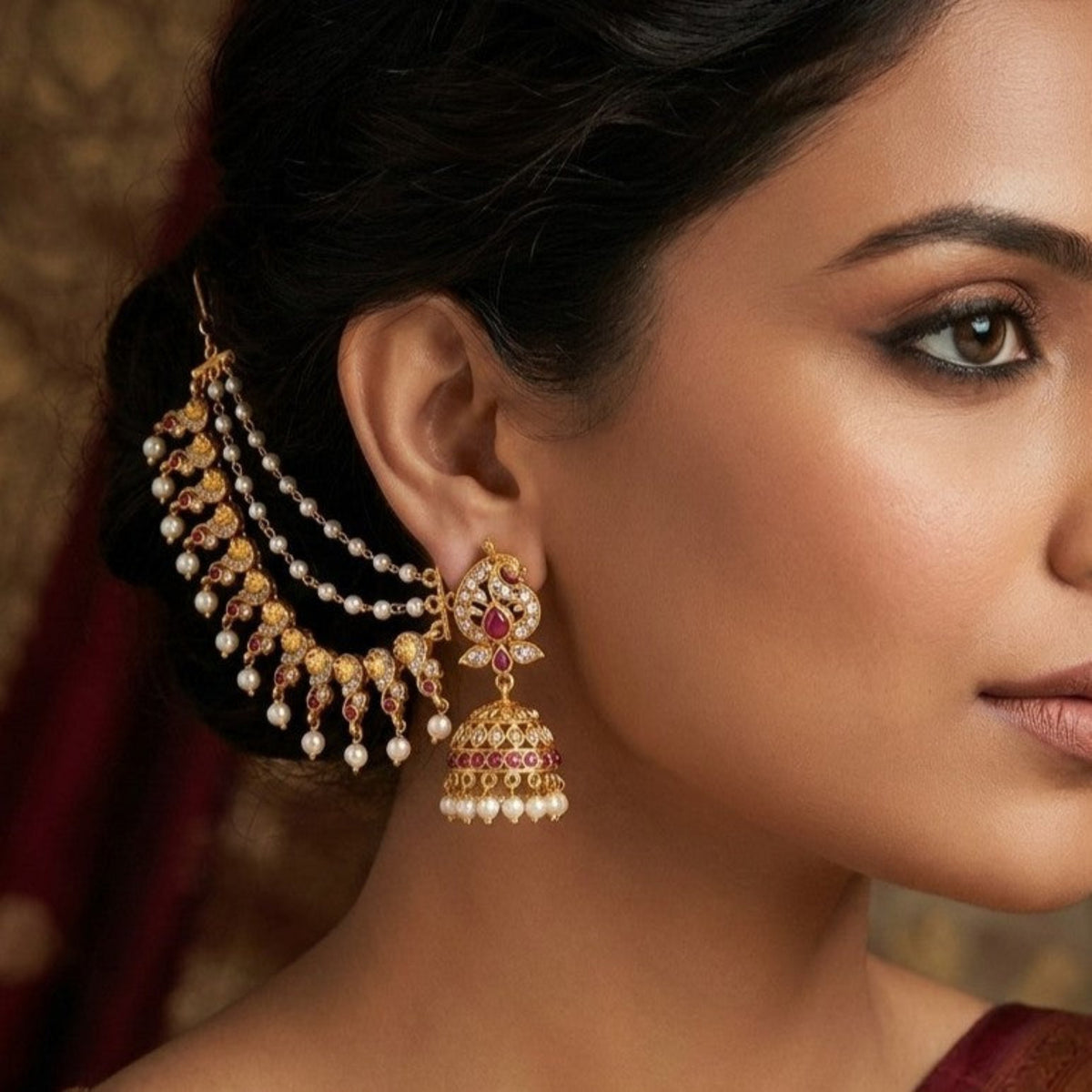 Prisha Antique Ear Chain