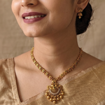 Vaishali Floral Antique Necklace Set