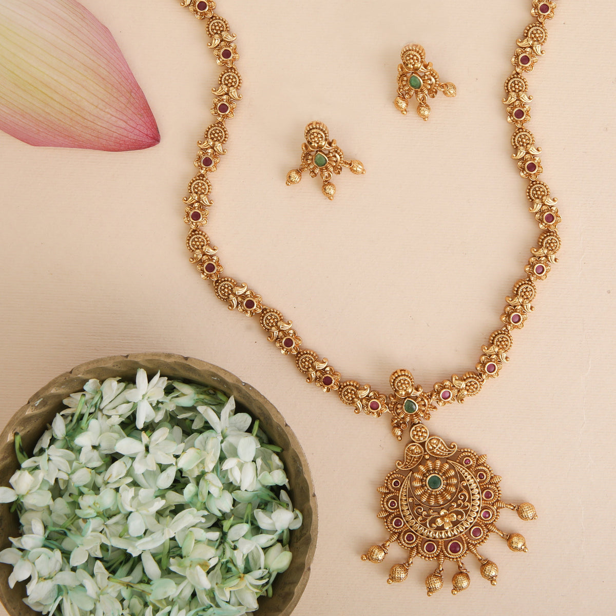 Raima Antique Long Necklace Set