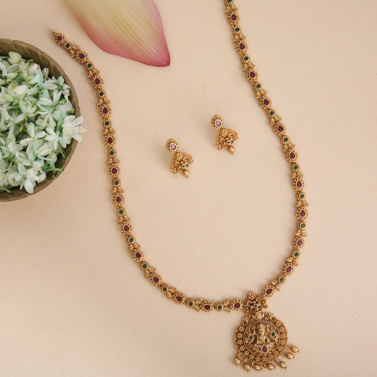 Divyani Antique Long Necklace Set