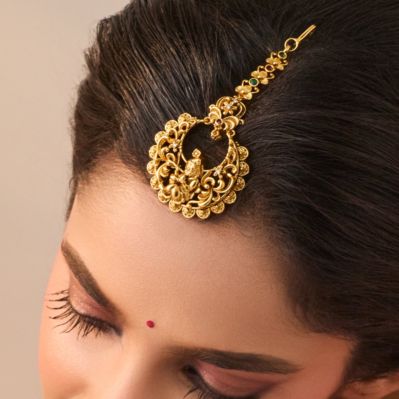 Aina Antique Maang Tikka