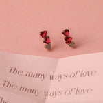 Heart CZ 925 Silver Mini Stud Earrings