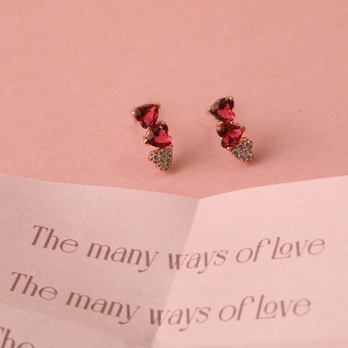 Heart CZ 925 Silver Mini Stud Earrings
