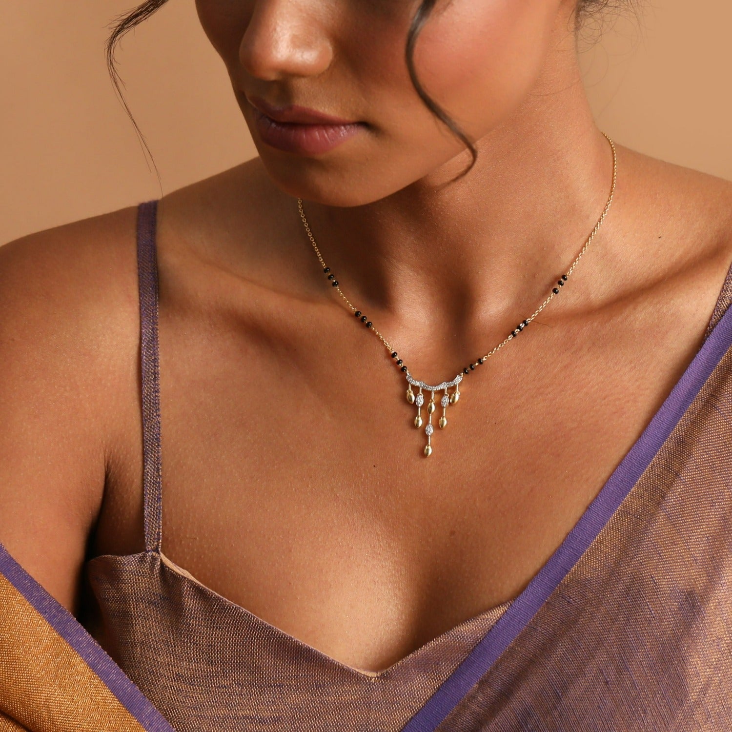 Dazzle Drops CZ 925 Silver Mangalsutra