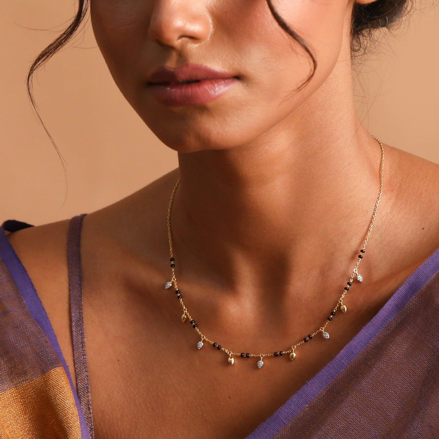 Amita CZ 925 Silver Mangalsutra