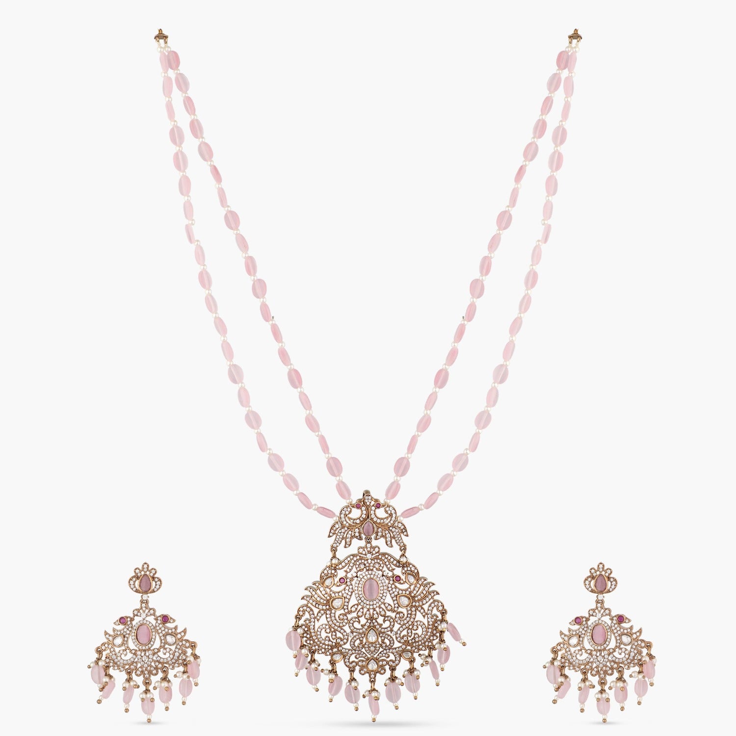 Buy Tarinika's Adelia Nakshatra CZ Necklace Set Indian Jewelry