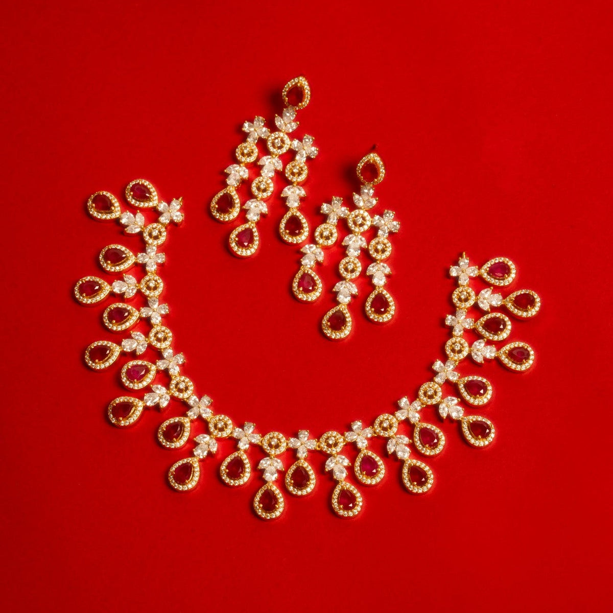 Alina Delicate CZ Necklace Set