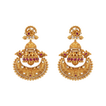 Dola Antique Red Chandbali Earring
