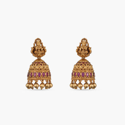 Jaanki Golden Western Earrings – AG'S