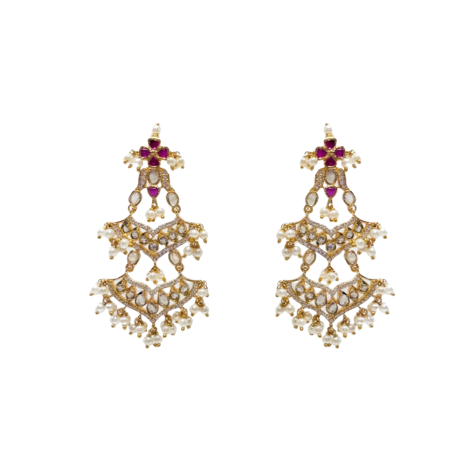 Jhalar Nakshatra CZ Earrings