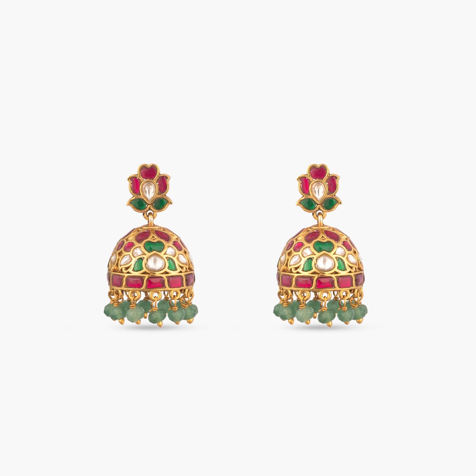 Ruvika Antique Jhumka Earrings