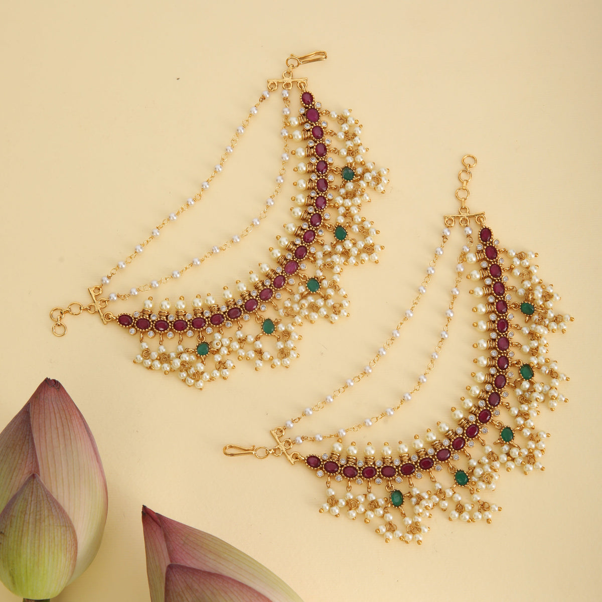 Chintamani Antique Ear Chain