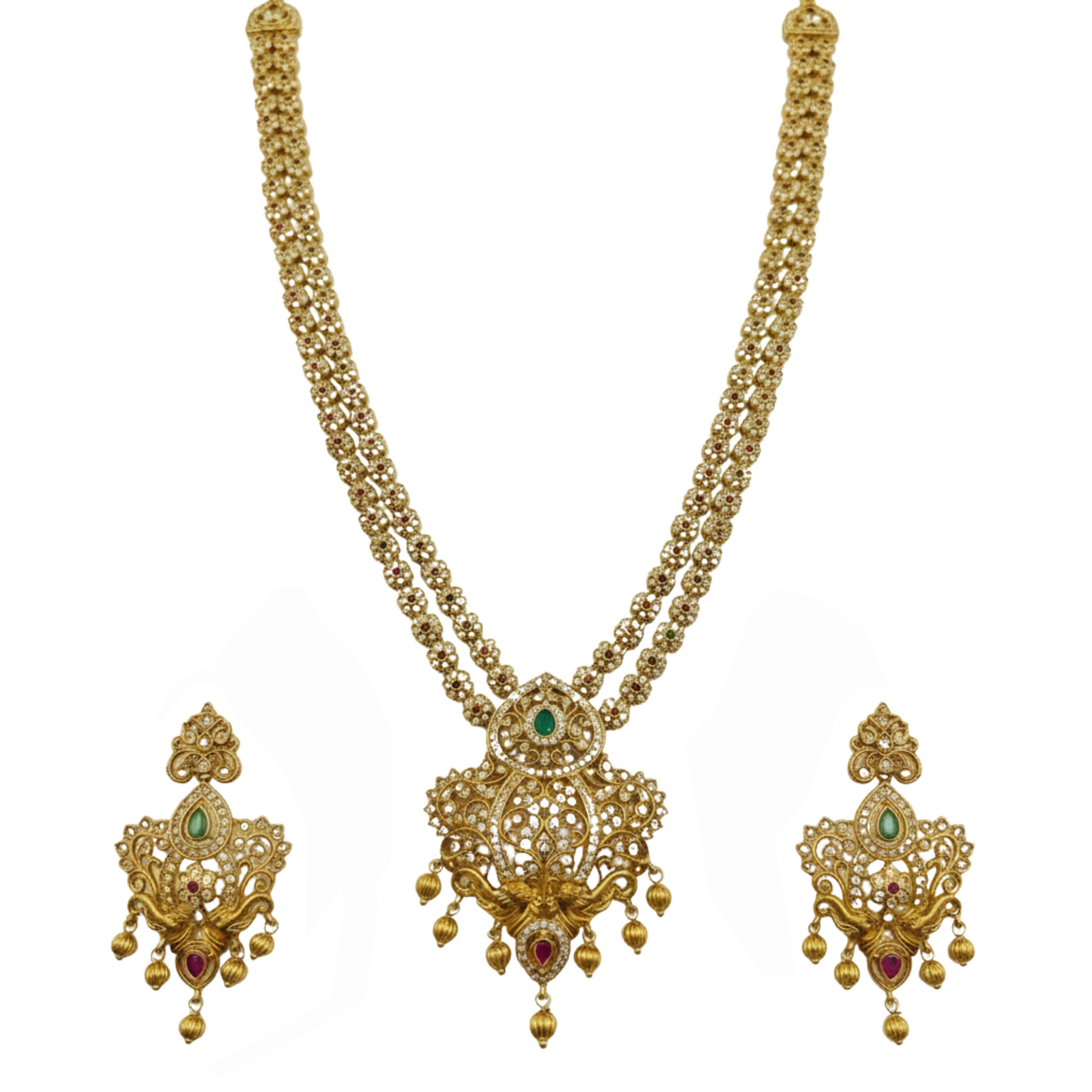 Brija Antique Long Necklace Set