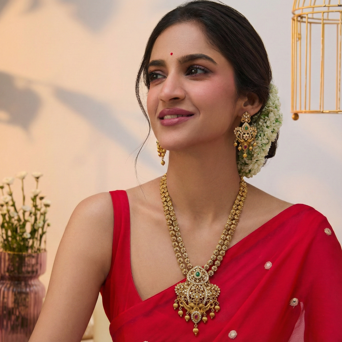 Brija Antique Long Necklace Set