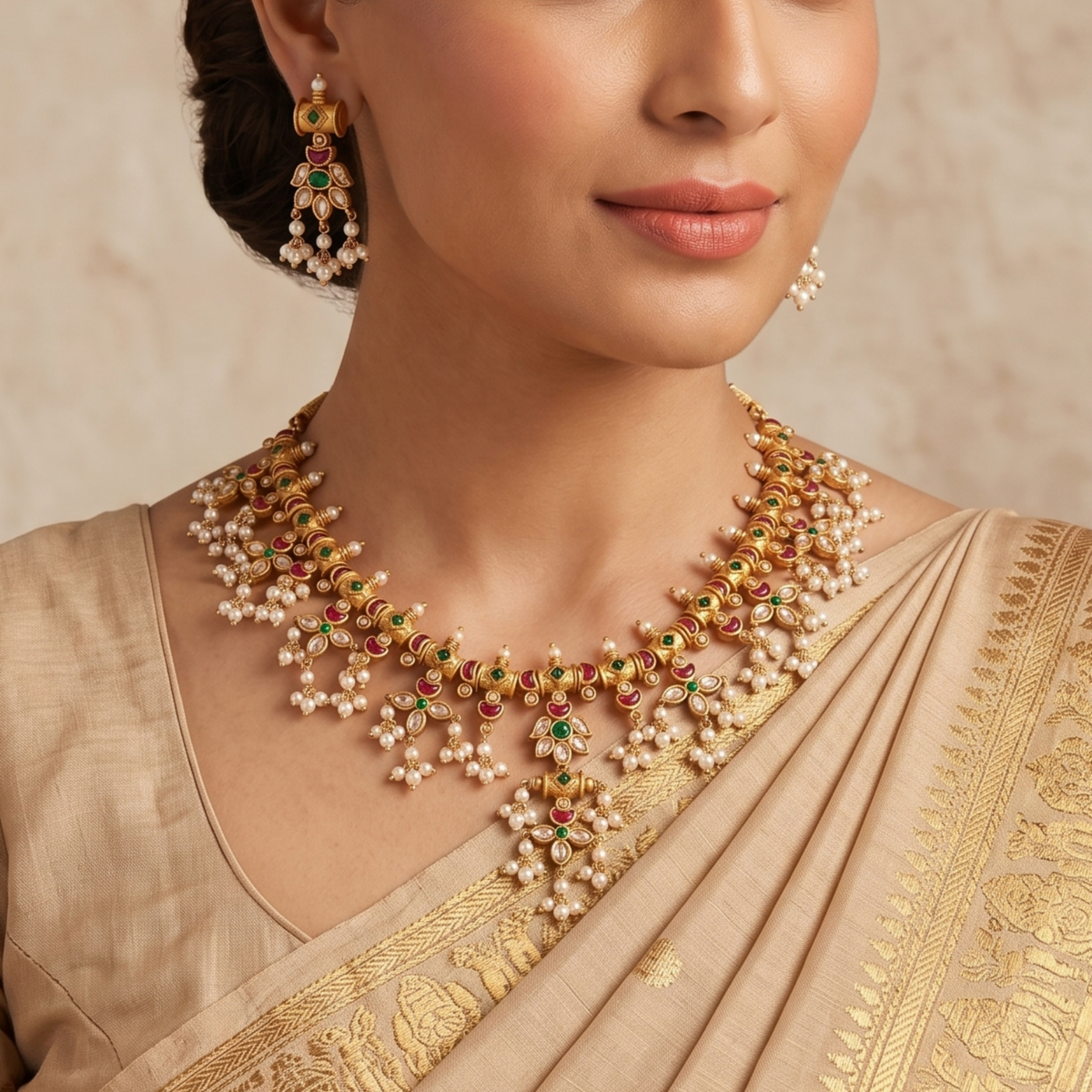 Punya Antique Necklace Set