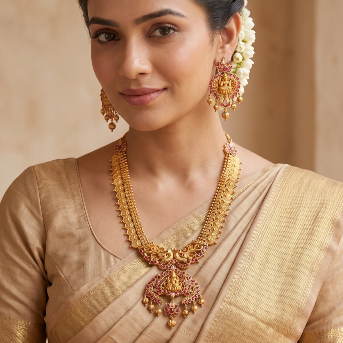 Naia Antique CZ Necklace Set