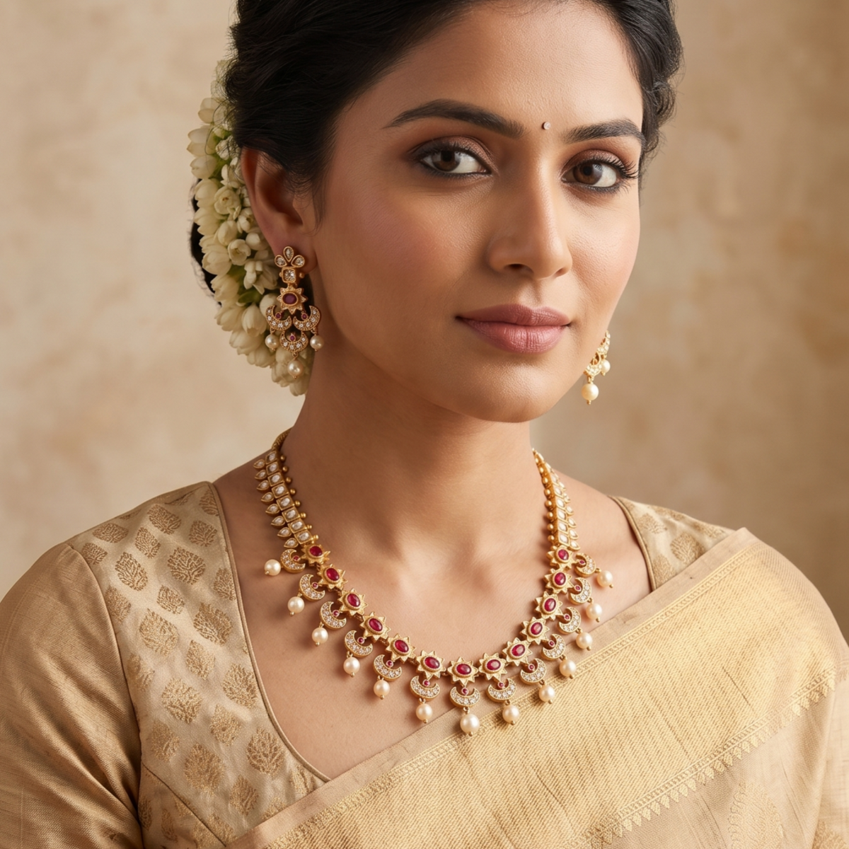 Vaani Antique Necklace Set