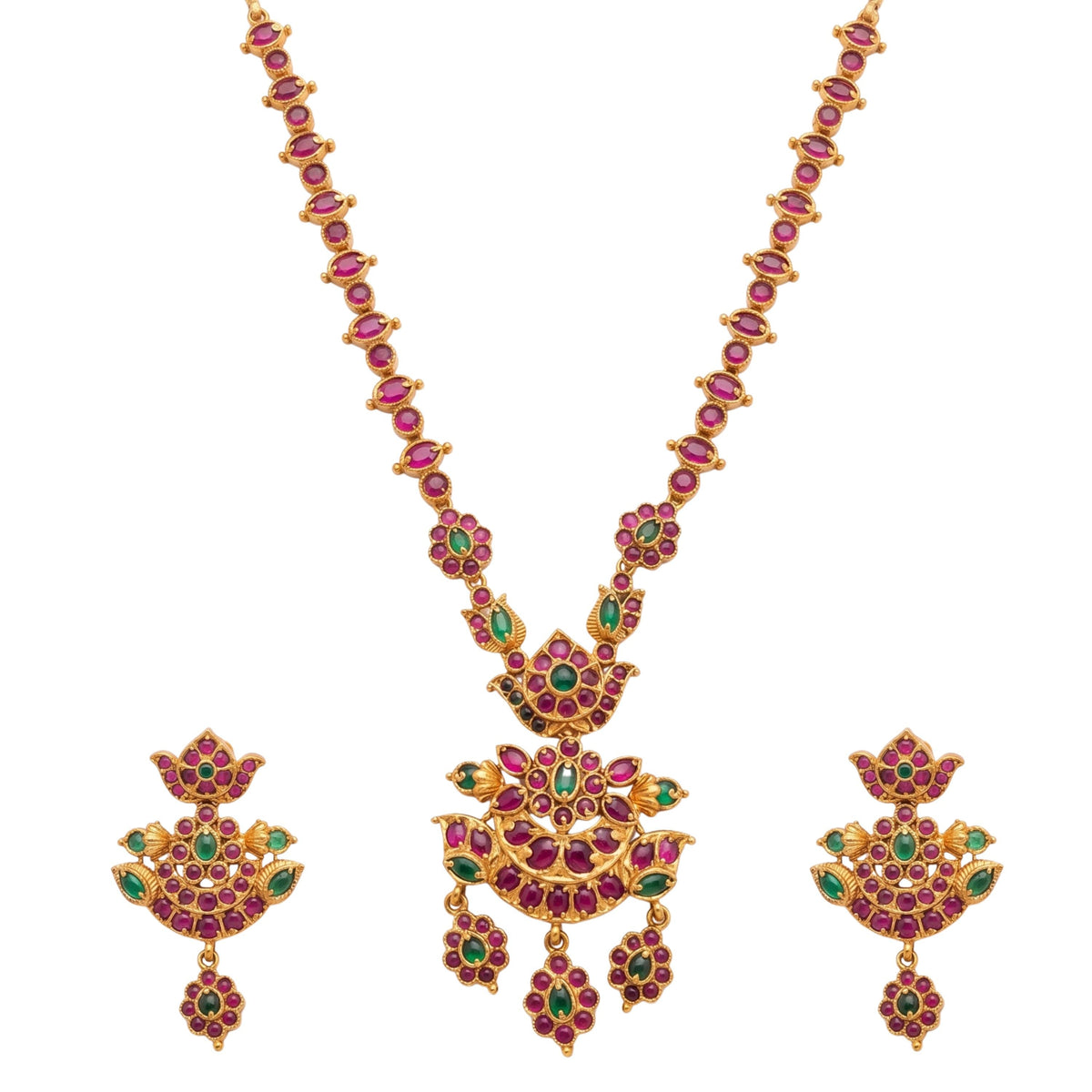 Rishita Antique Necklace Set