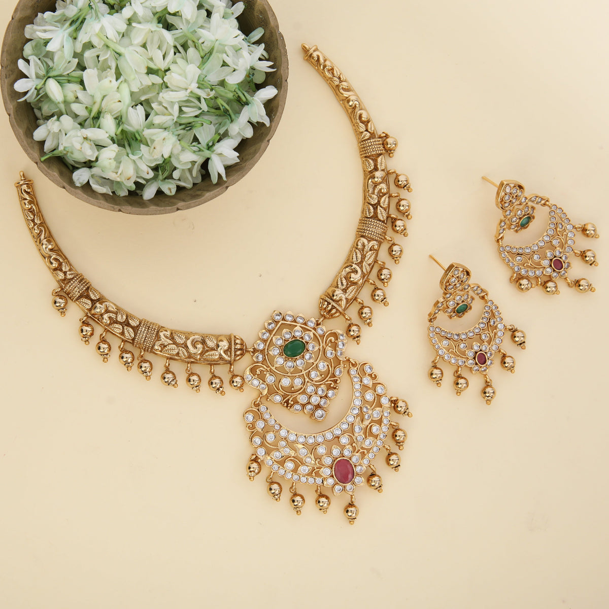 Chandrika Antique Necklace Set