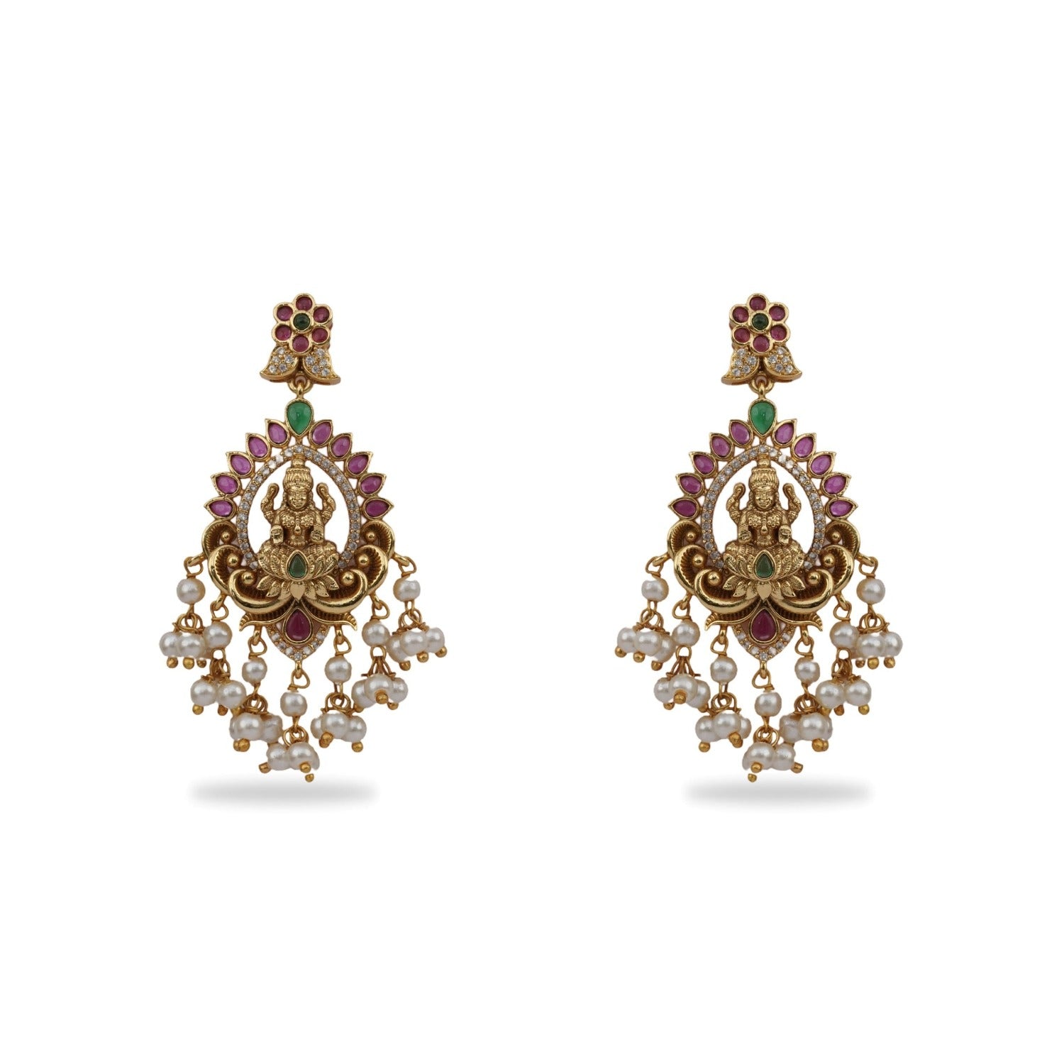 Sanvi Nakshi Temple Necklace Set