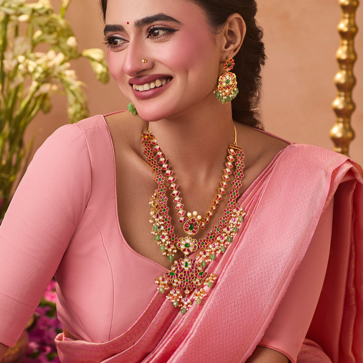 Vaidehi Layered Antique Necklace Set