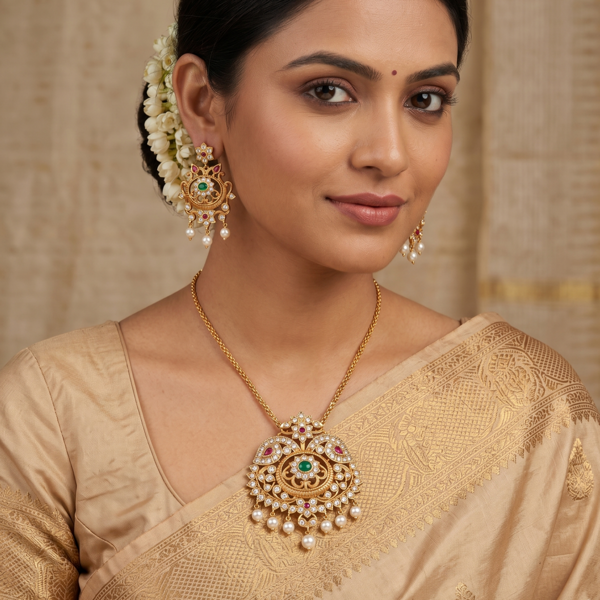 Samaya Antique Pendant Set