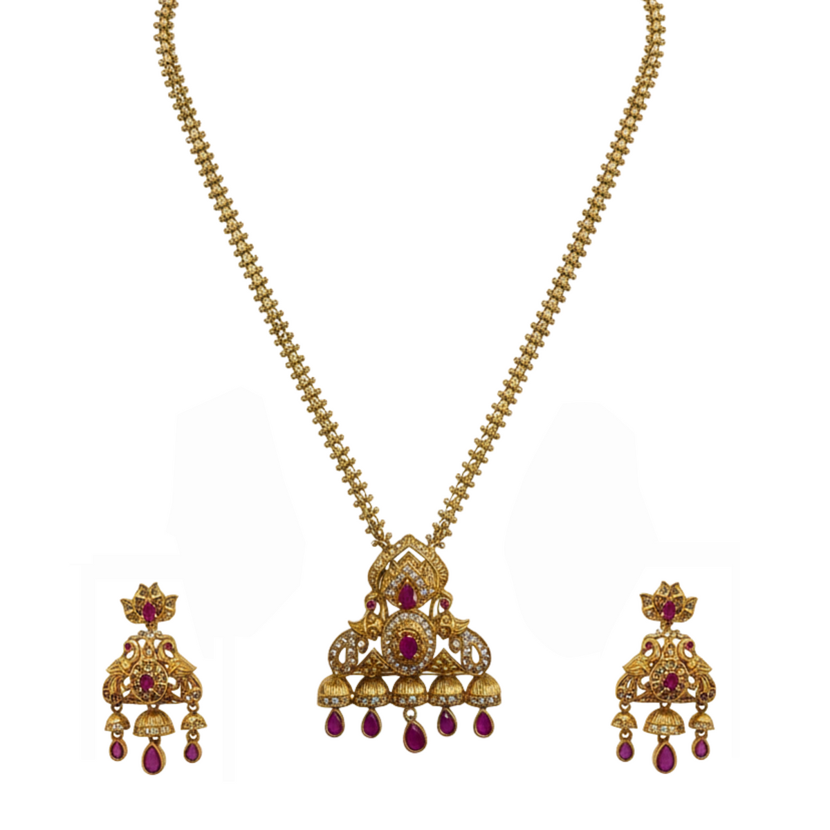 Sunheri Antique Pendant Set