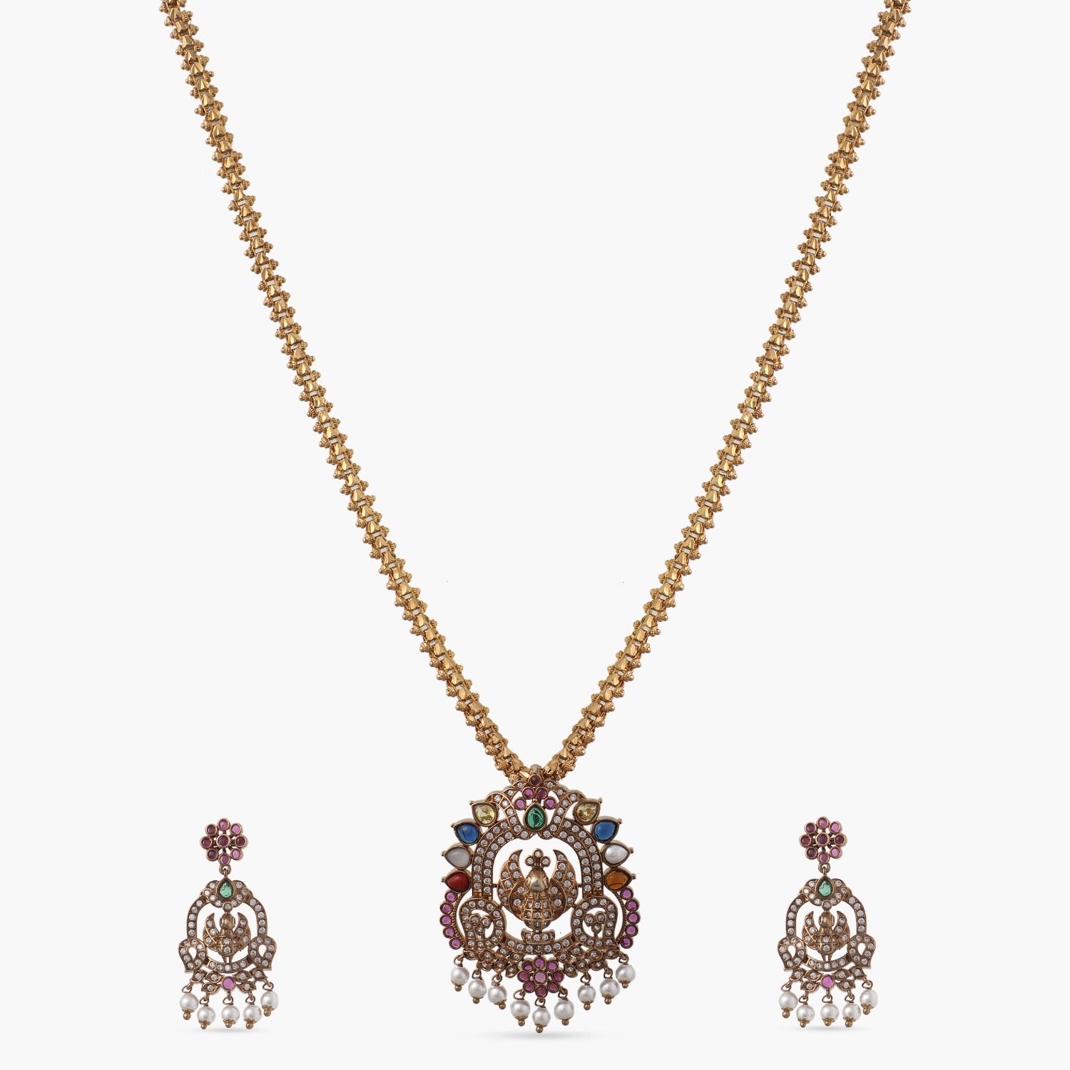 Lipsa Nakshatra CZ Pendant Set