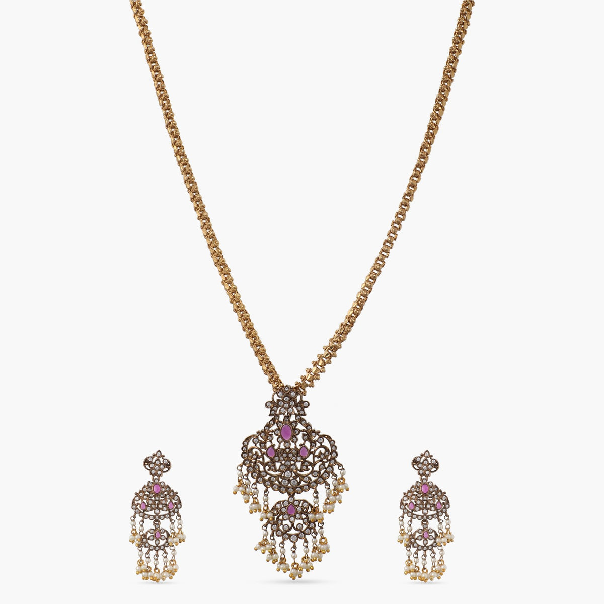 Ankus Nakshatra CZ Pendant Set