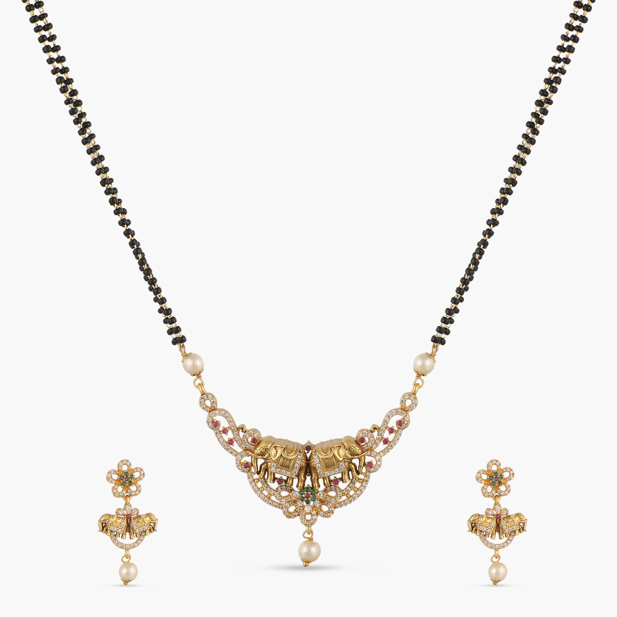 Elephant Classic Antique Mangalsutra Set