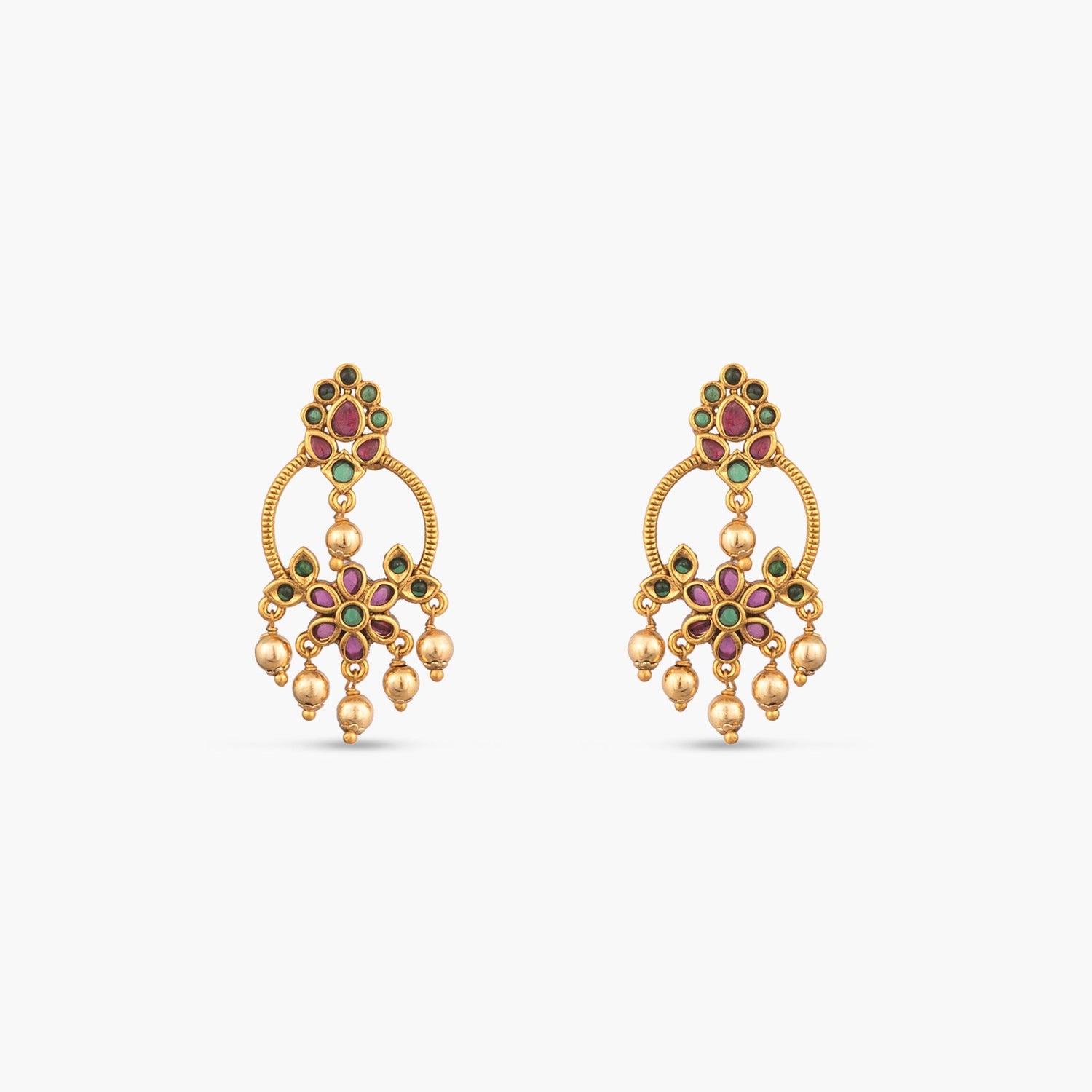 Varnika Antique Chandbali Earrings