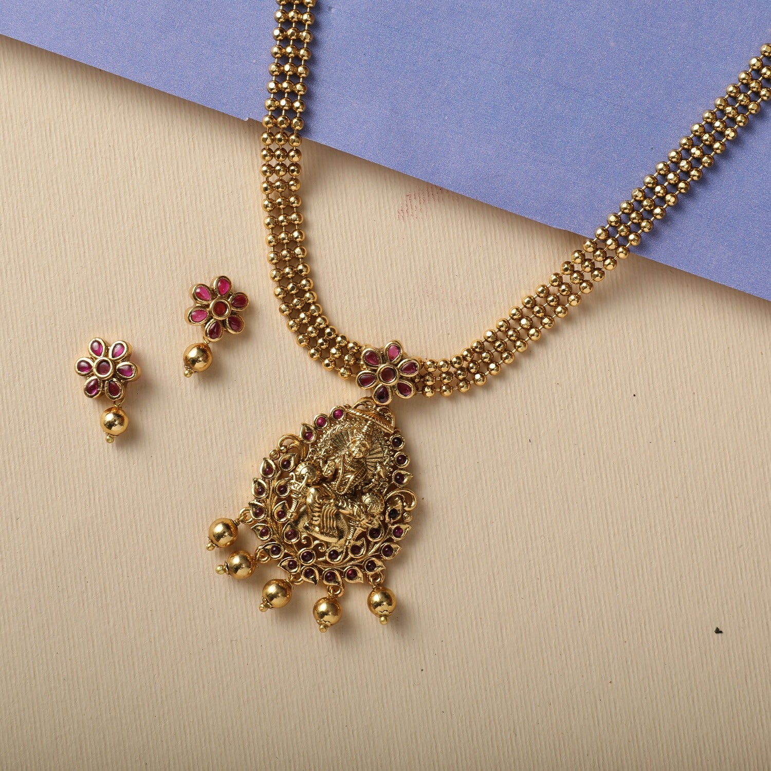TARINIKA Latika Antique Necklace Set Indian Jewelry