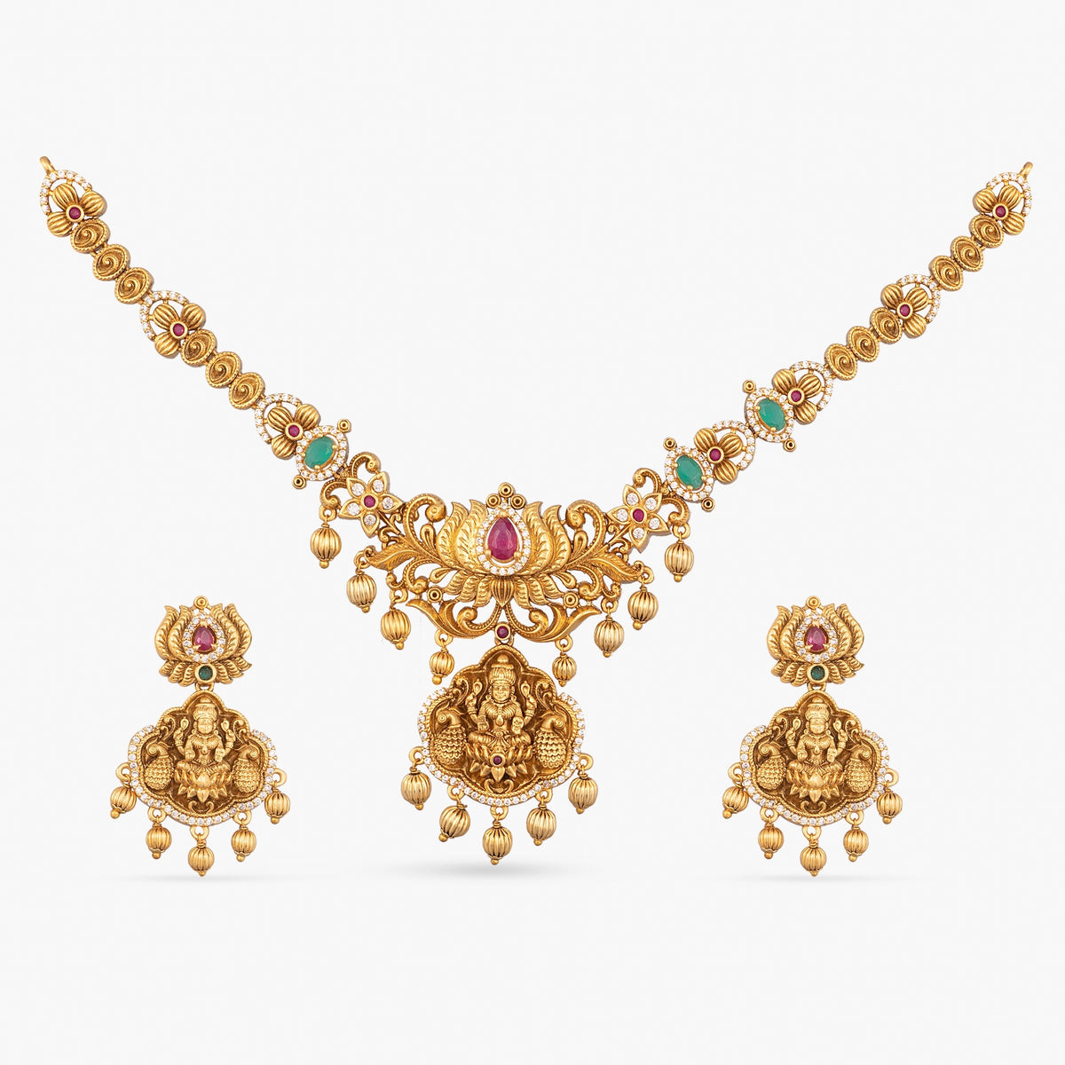 Mrinali Antique Necklace Set