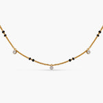 Dainty CZ Charms 925 Silver Mangalsutra