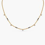Dainty CZ Charms 925 Silver Mangalsutra