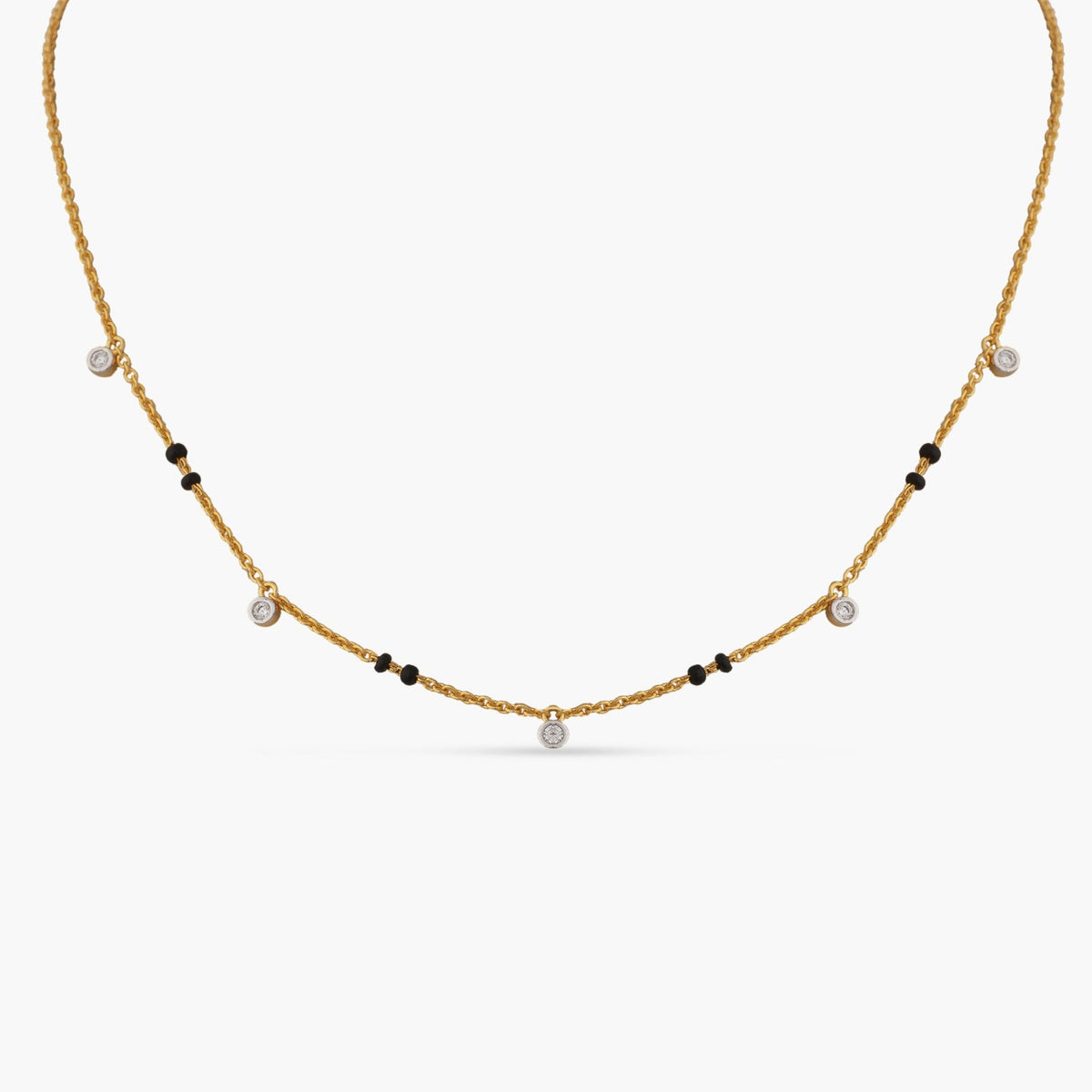 Dainty CZ Charms 925 Silver Mangalsutra